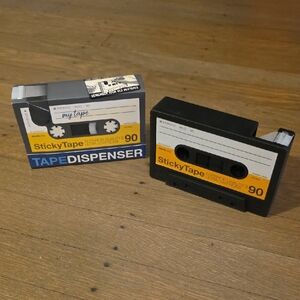 Retro Tape Dispenser - Shape Of A Cassette Tape